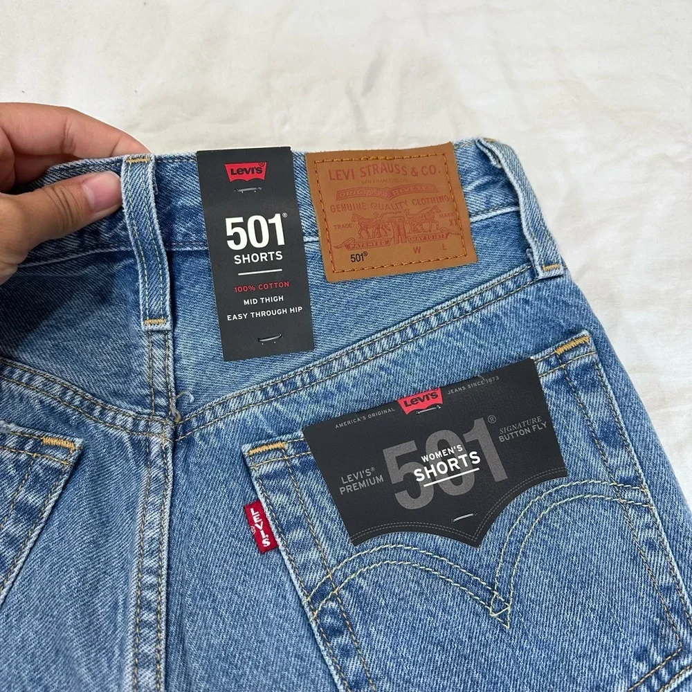 LEVI'S LUXOR STREET 501 MID THIGH SHORTS